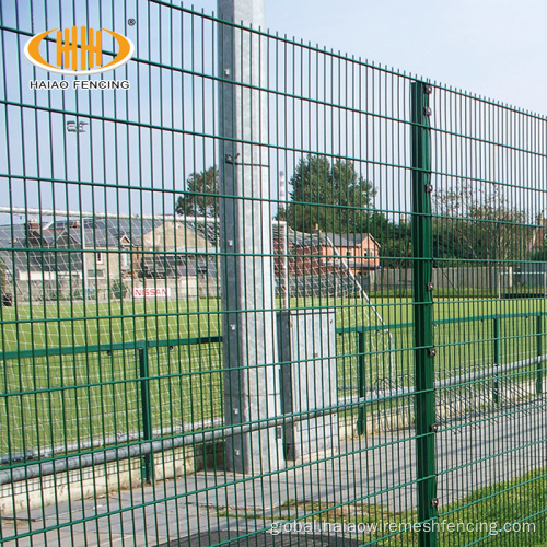 Germany Double Rod Mat pvc coated double fence twin wire panel fence Manufactory